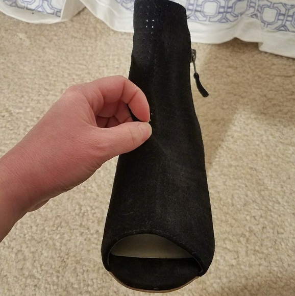 Jessica Simpson Black Open Toe Bootie 9.5 Nwot - Picture 4 of 16